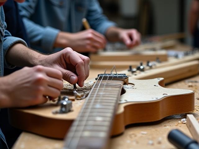 Elektrische Gitarre selbst bauen - Instrumentenbau Workshop in Graz